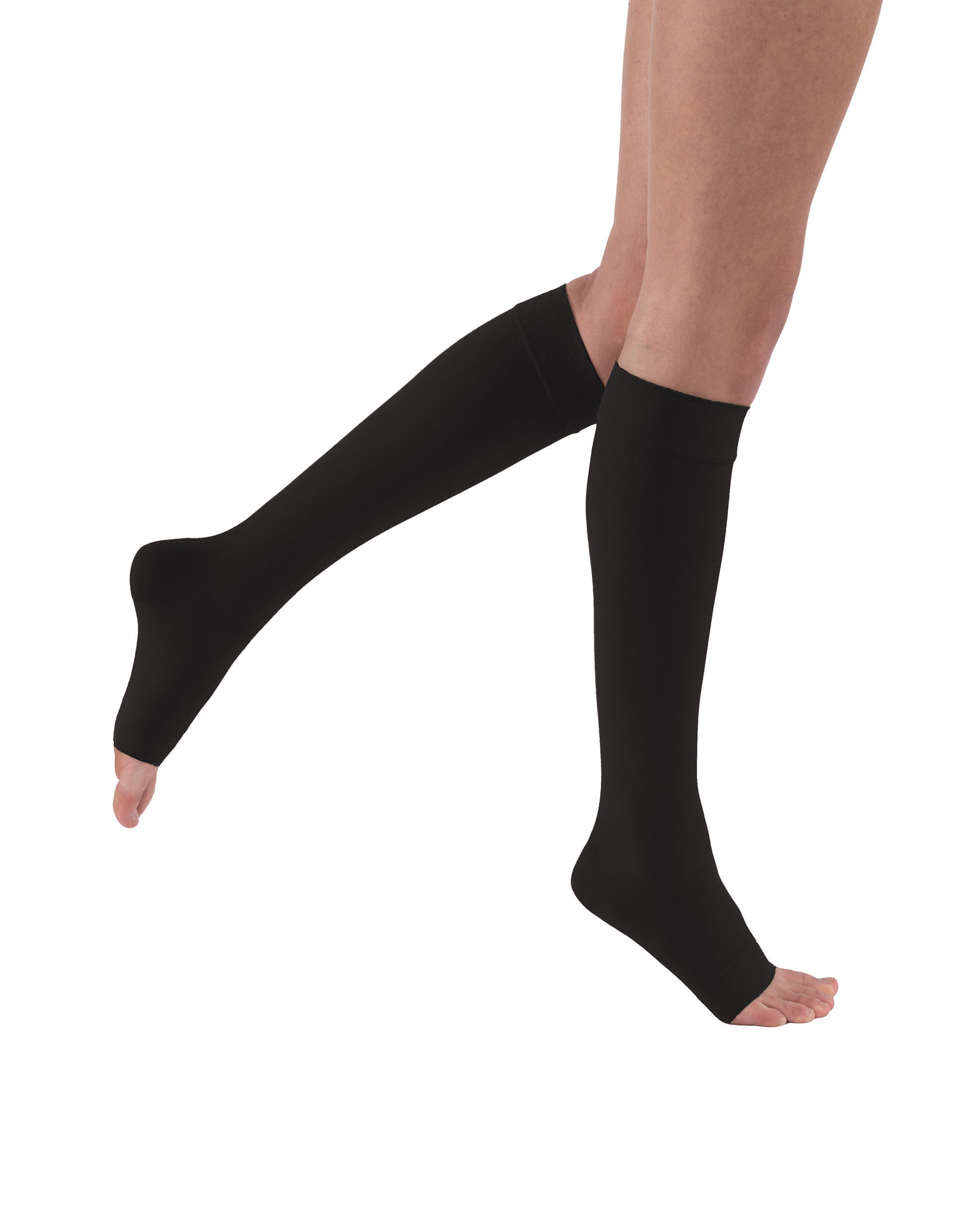 mediven angio 15-20 mmHg calf closed toe Compression Socks, Black, III,  Standard 