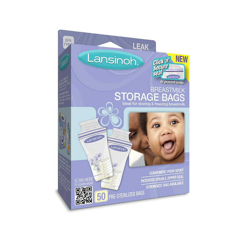 Lansinoh Breastmilk Storage Bags, 50/Box