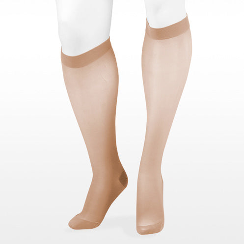 Juzo Naturally Sheer Knee High 15-20 mmHg Full Foot Stockings